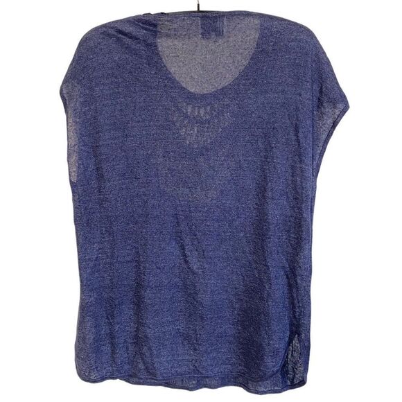 3.1 Phillip Lim Oversized 100% Linen Beaded Neckline Tunic Sz L - Picture 4 of 12